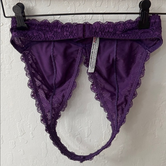 Free People Intimately Purple Last Dance Lace Halter Bralette Small - Picture 5 of 6